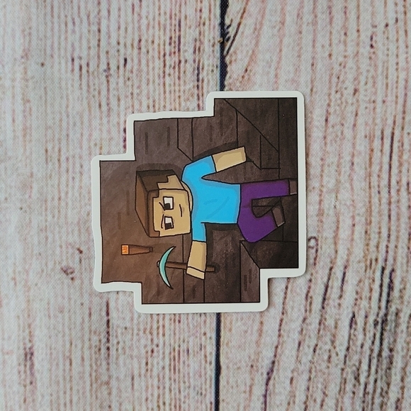 Minecraft Steve Sticker NEW - Picture 1 of 4